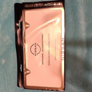 Official Nissan Stainless Steel License Frame
